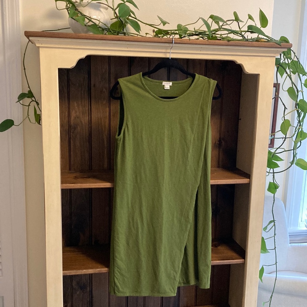 J. Crew green cotton dress, size small
